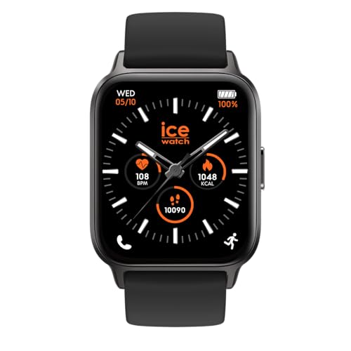 Ice-Watch - Ice Fit 1.0 Black Amoled - Orologio Connesso Nero Con Cinturino In Silicone - 024104 (1,78 Pollici)