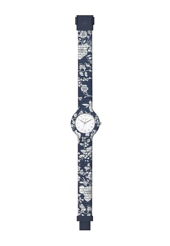 Hip Hop, Collezione Winter Blossom, Orologio Donna A Tema Fiori Invernali Con Tessuti Liberty E Cinturino In Silicone, Resistente All'Acqua