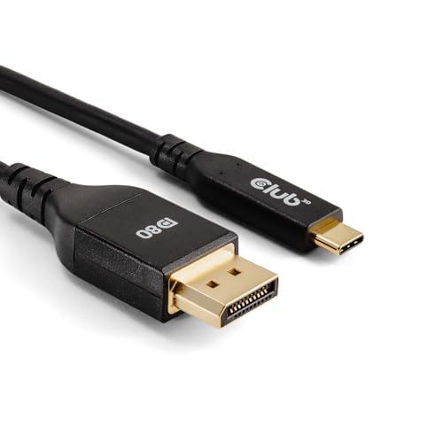 Club3D Usb Type-C To Displayport Dp80 Bidirectional Vesa Certified Cable 1M/3.28 Ft - Kabel - Digital/Daten Cavo Usb