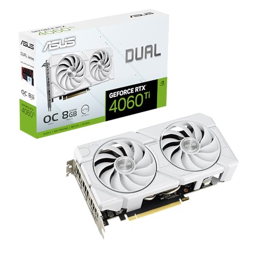 Asus Dual-Rtx4060Ti-08G-Evo White 8Gb Gddr6 Hdmi Dp
