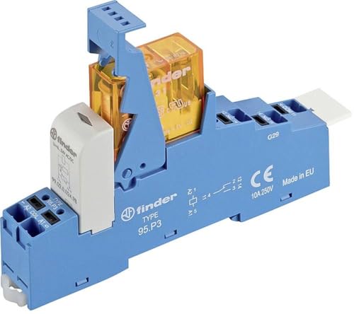 Finder 48.P3.8.012.0060 Koppelrelais 12 V/Ac 10A 1 Wechsler 1 Pezzo