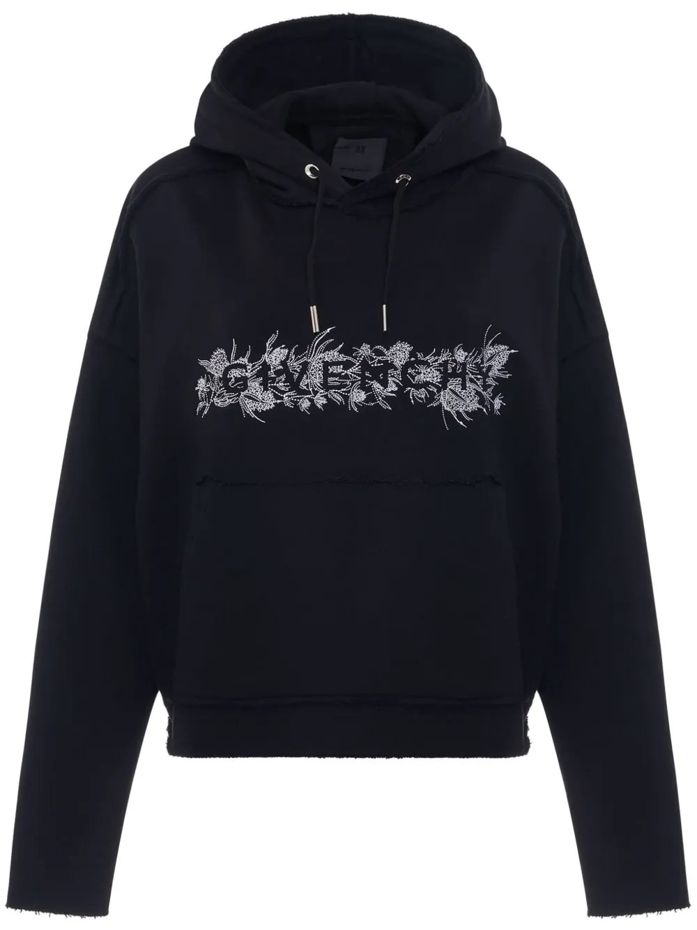 Givenchy logo thistle hoodie - Nero