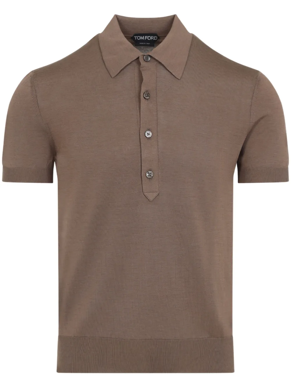 TOM FORD short-sleeve polo shirt - Marrone