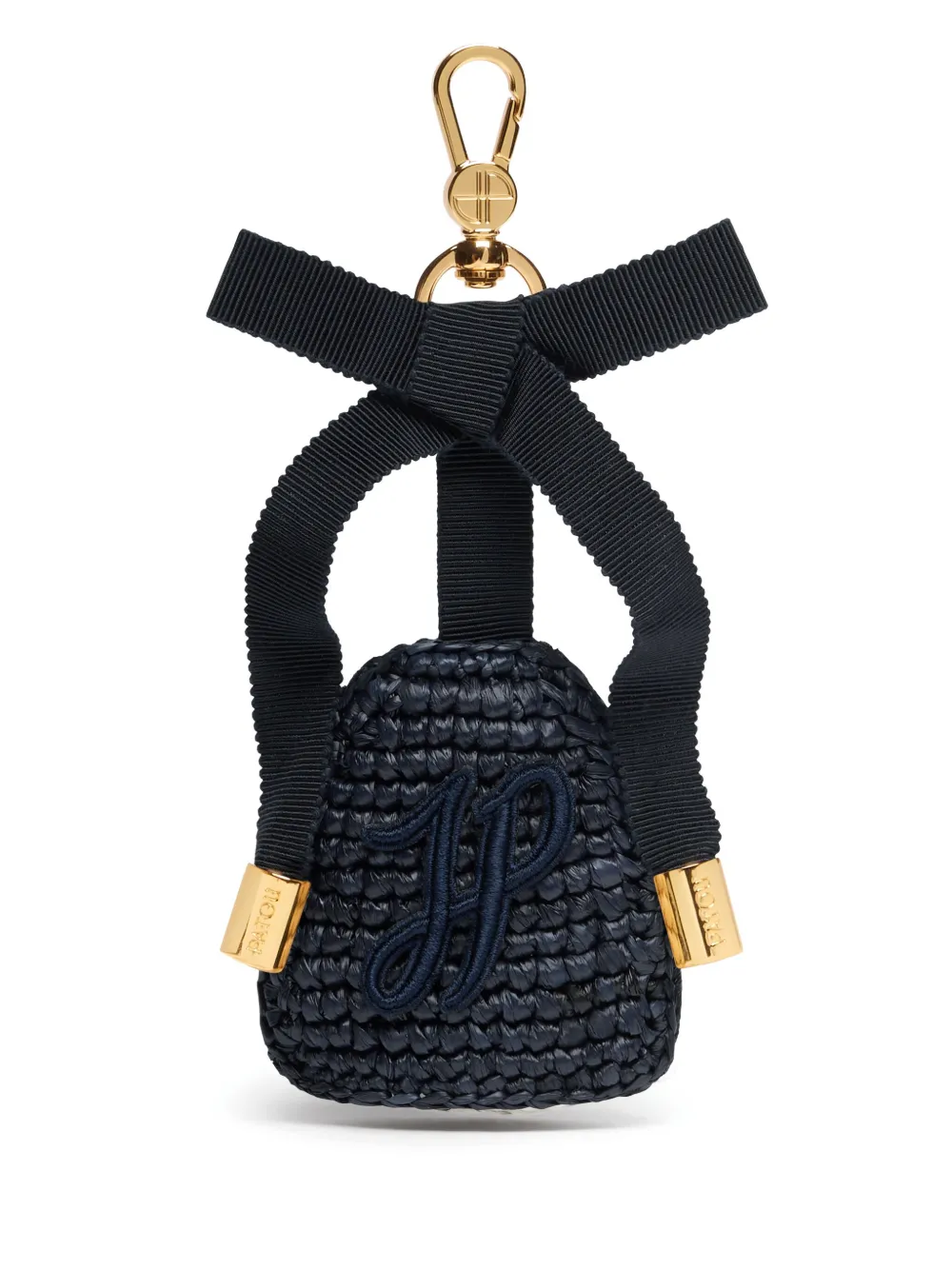 Patou logo-patch keychain - Blu
