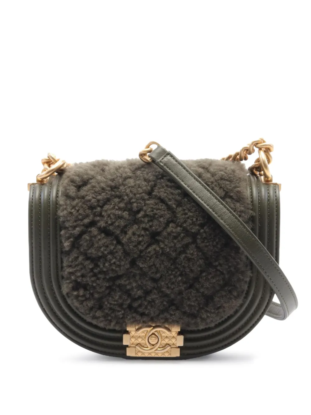 CHANEL Pre-Owned 2021 small Boy Chanel shoulder bag - Verde