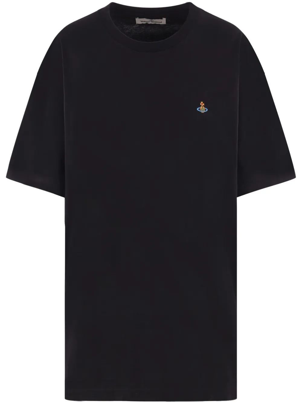Vivienne Westwood T-shirt con ricamo Orb - Nero