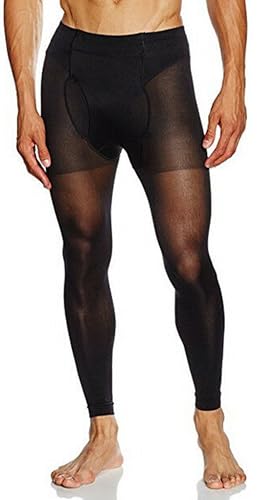 Glamory Leggings Thermoman 100 Uomo, 100 Den, Nero, Xl-(48-50) Men'S
