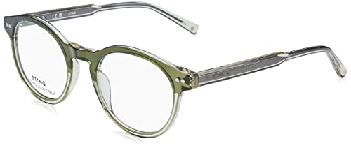 Sting Vst452 Occhiali, Shiny Bottle Green Top+Crystal, 49 Adulti Unisex