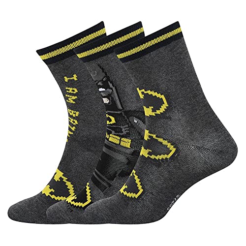 Lego Batman 3Er Pack Socken M12010652 3 Paia Di Calzini, 906, 26-27 Unisex-Adulto