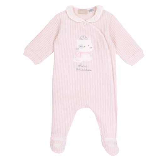 Chicco Tutina Con Apertura Davanti, Pigiama Bimba 0-24, Rosa (5), 3 Mesi, Designed In Italy