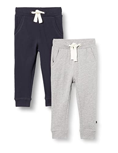 Magic Kids Wear Sweat Pant (2-Pack), Pantaloni Tuta Bambini E Ragazzi, 2Er Pack Dark Navy/Grau (778), 134