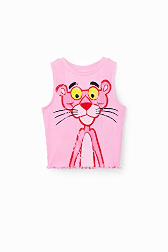 Desigual Ts_Pinza 3056 Turosa T-Shirt, Rosso, 4 Anni Bambine E Ragazze