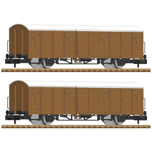 Fleischmann 826213 N - Set Di 2 Carri Merci Coperti Della Db-Ag
