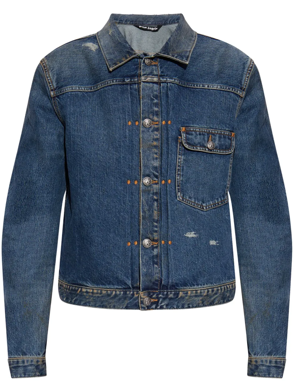 Palm Angels denim jacket - Blu