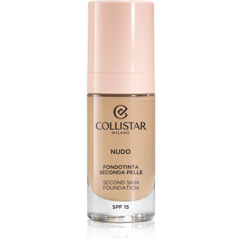 Collistar Nudo Second Skin Foundation Spf 15 Fondotinta Idratante Illuminante Effetto Lisciante Colore 2R Beige Rosato 30 Ml
