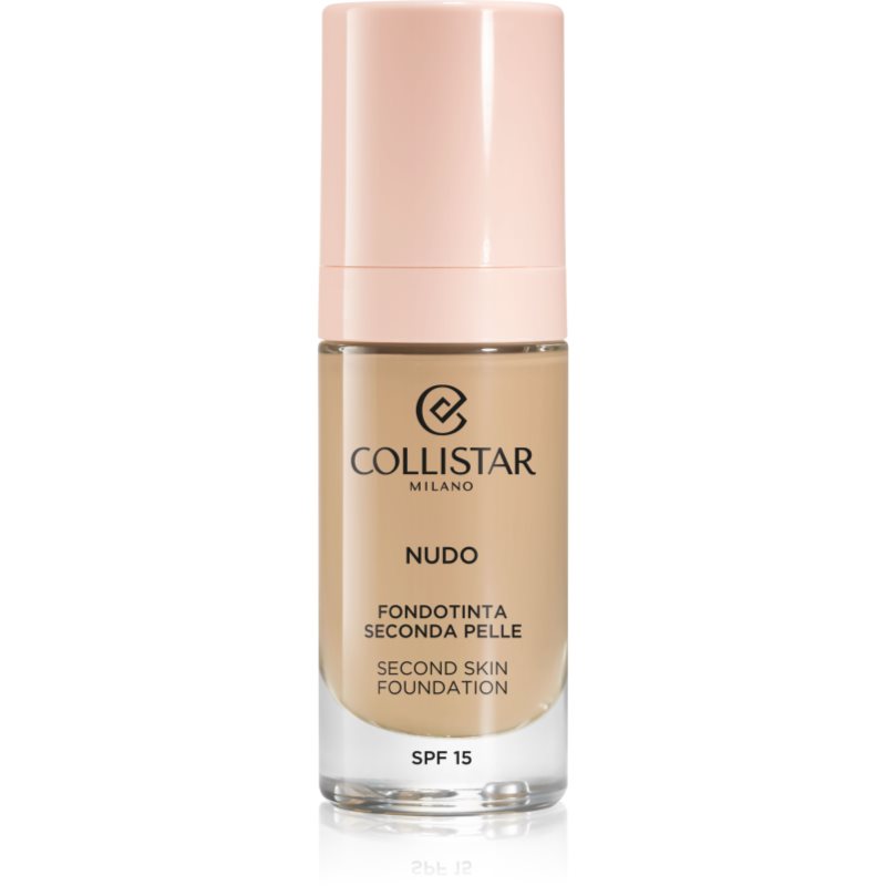 Collistar Nudo Second Skin Foundation Spf 15 Fondotinta Idratante Illuminante Effetto Lisciante Colore 2G Beige Dorato 30 Ml