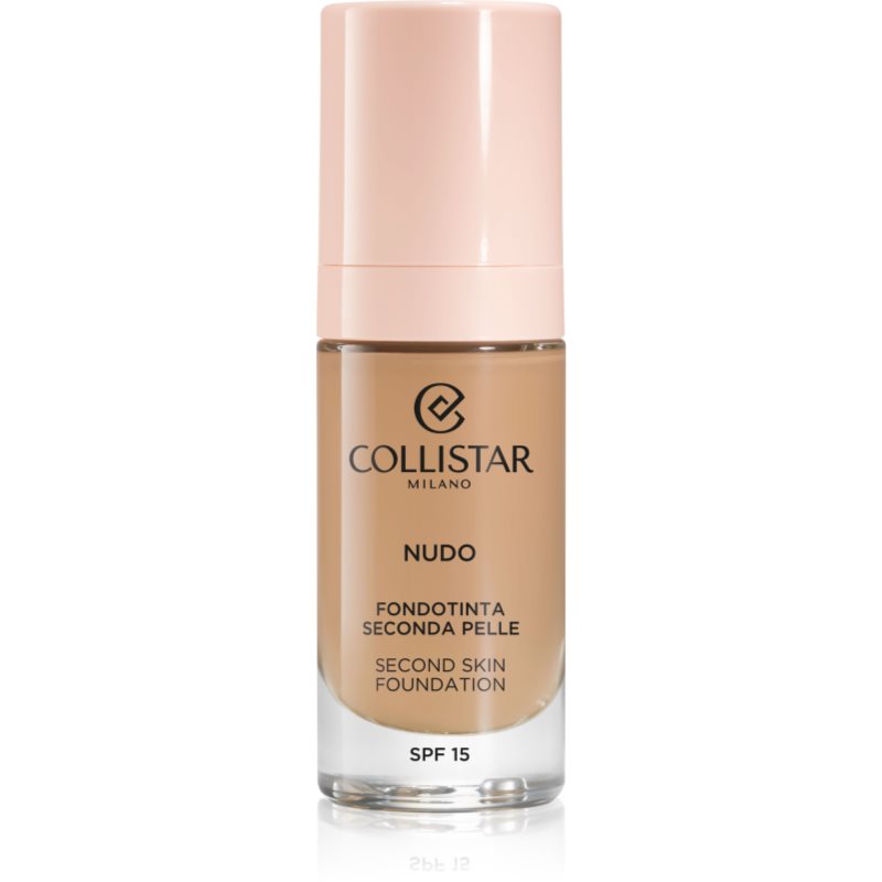 Collistar Nudo Second Skin Foundation Spf 15 Fondotinta Idratante Illuminante Effetto Lisciante Colore 4N Sabbia 30 Ml