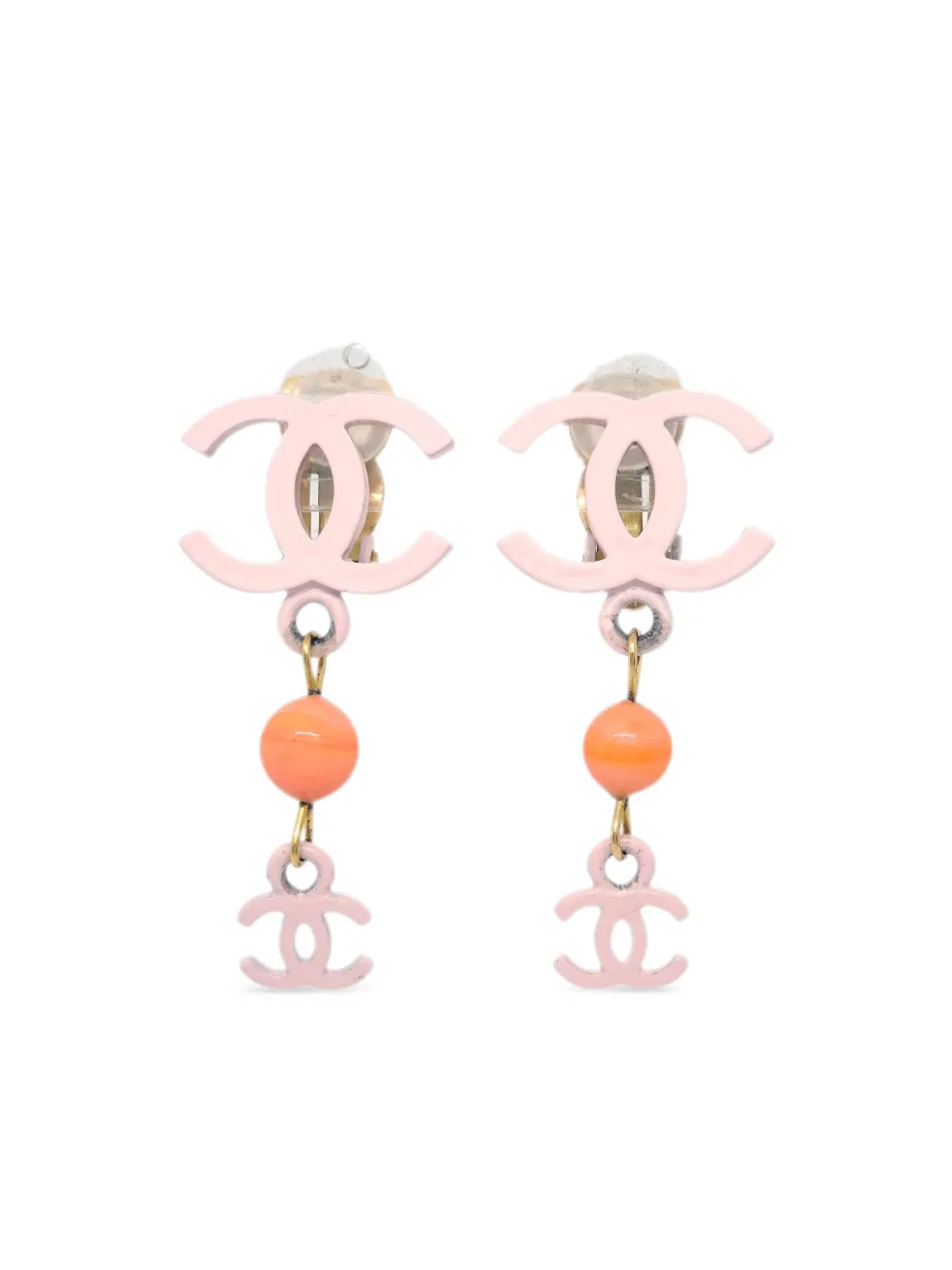 CHANEL Pre-Owned Orecchini a clip CC Pre-owned 2003 - Oro