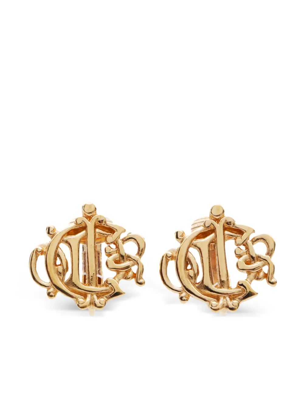 Christian Dior Pre-Owned 2000s Logo clip-on earrings - Oro
