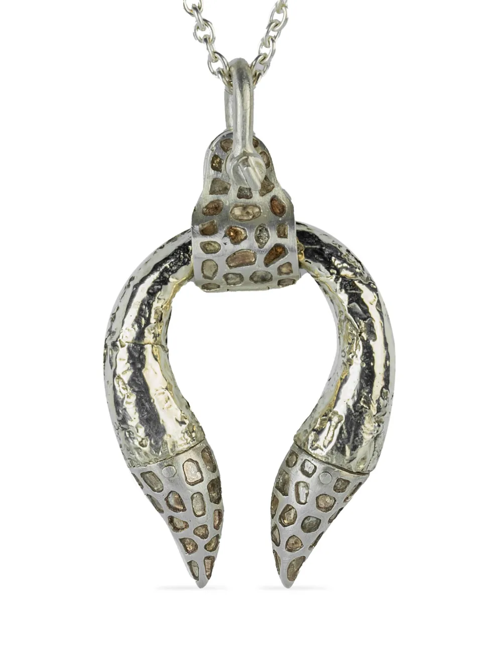 Parts of Four 10K white gold Hathor diamond necklace - Argento
