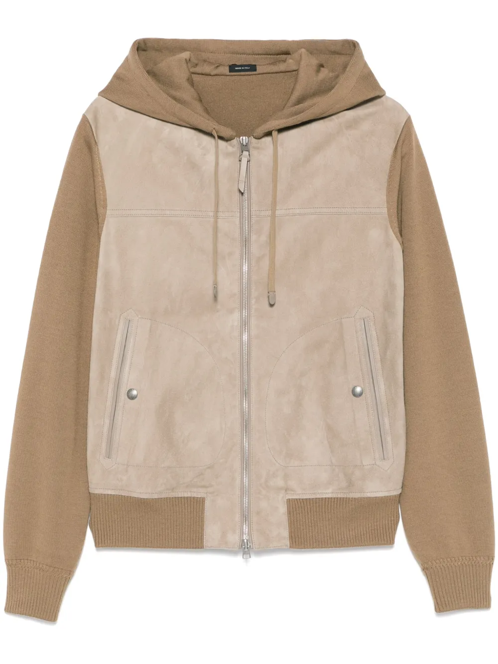 TOM FORD suede bomber jacket - Marrone