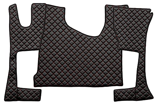 F-Core Copricofani Camion Compatibile Per Mercedes Actros Mp 4 01.11-01.19 Cabine 230Cm Nero/Rosso