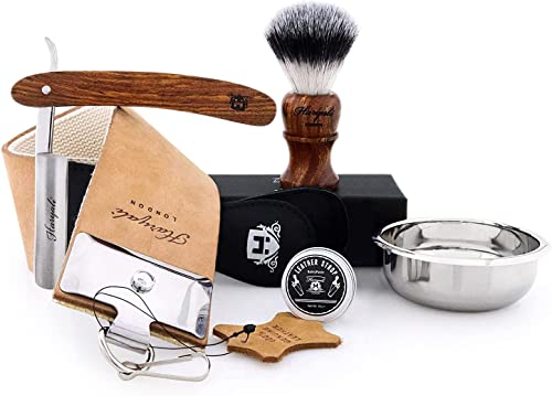 Set Da Barba Da Uomo In Stile Vintage, Con Spazzola Sintetica Per Capelli Da Rasatura, Rasoio, Rasoio, Rasoio, Rasoio, Doppio Xl In Pelle Pura E Pasta