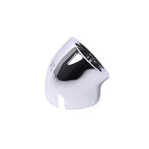 Alphacool 17593 - Connettore A L, 45° G1/4 Ig Su G1/4 Ig - Cromato
