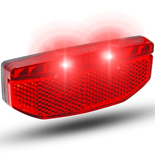 Büchel Led-Gepäckträger-Rücklicht Edge Mit 2 Leds Für E-Bike 6-48 V, Montageweite 50 Mm, Stvzo Zugelassen, Fanale Posteriore Bici Elettrica, Montaggio