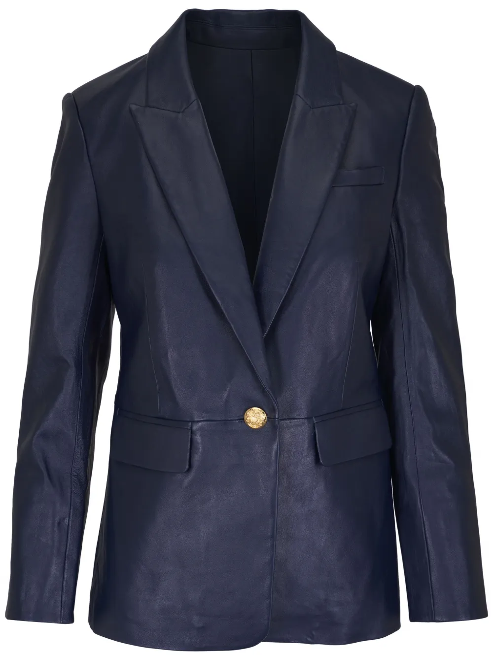 Veronica Beard leather Dickey Jacket - Blu