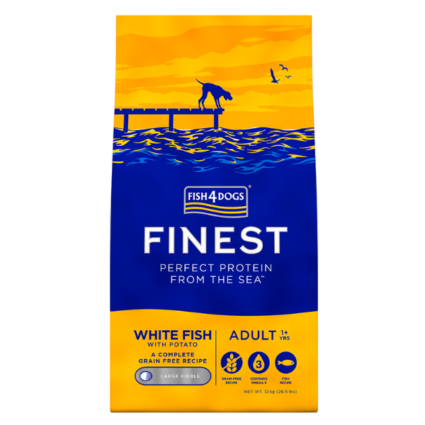 Fish4dogs ocean white fish large - 12 kg - croccantini per cani