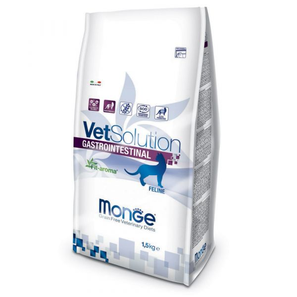 Monge vet solution gatto gastrointestinal - 1,5 kg - dieta veterinaria per gatti