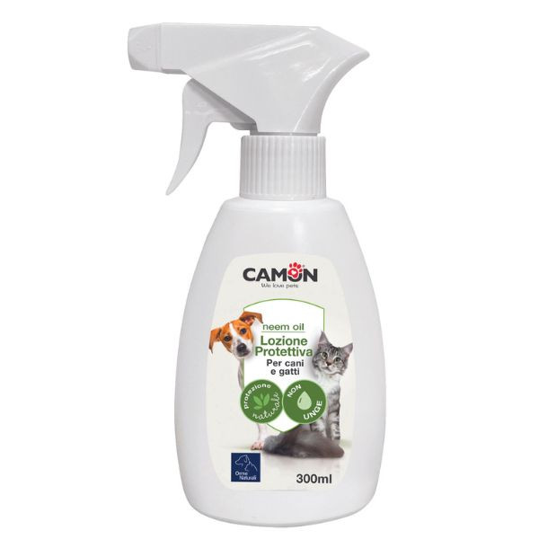 Orme naturali lozione protettiva all'olio di neem - 300 ml olio di neem - antiparassitario per cani