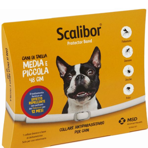 Scalibor collare antiparassitario per cani - 1 collare da 48 cm - antiparassitario per cani