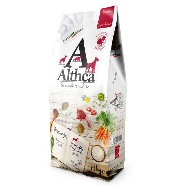 Althea superpremium masseria medium/maxi - 14 kg - crocchette monoproteiche cane