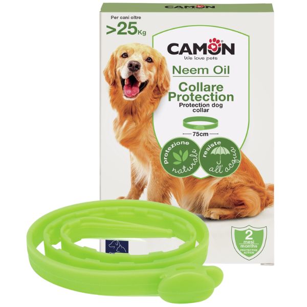 Orme naturali collare antiparassitari barriera per cani  - 75 cm - antiparassitario per cani