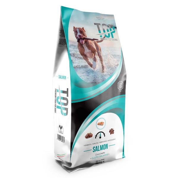 Top cane adult ricco di salmone - 20 kg - croccantini per cani
