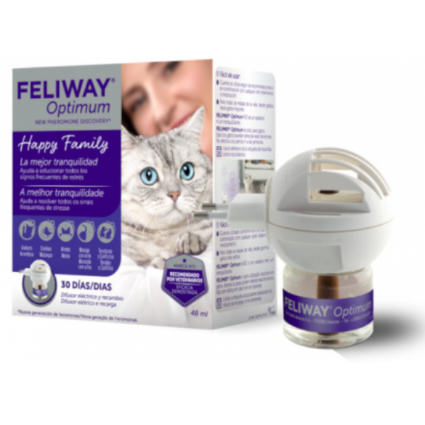 Feliway optimum diffusore anti ansia cat  - diffusore + ricarica