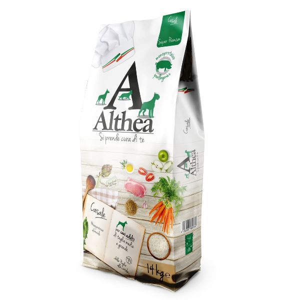 Althea superpremium casale medium/maxi - 14 kg - crocchette monoproteiche cane