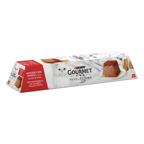 Purina gourmet revelations mousse 4x57gr - manzo