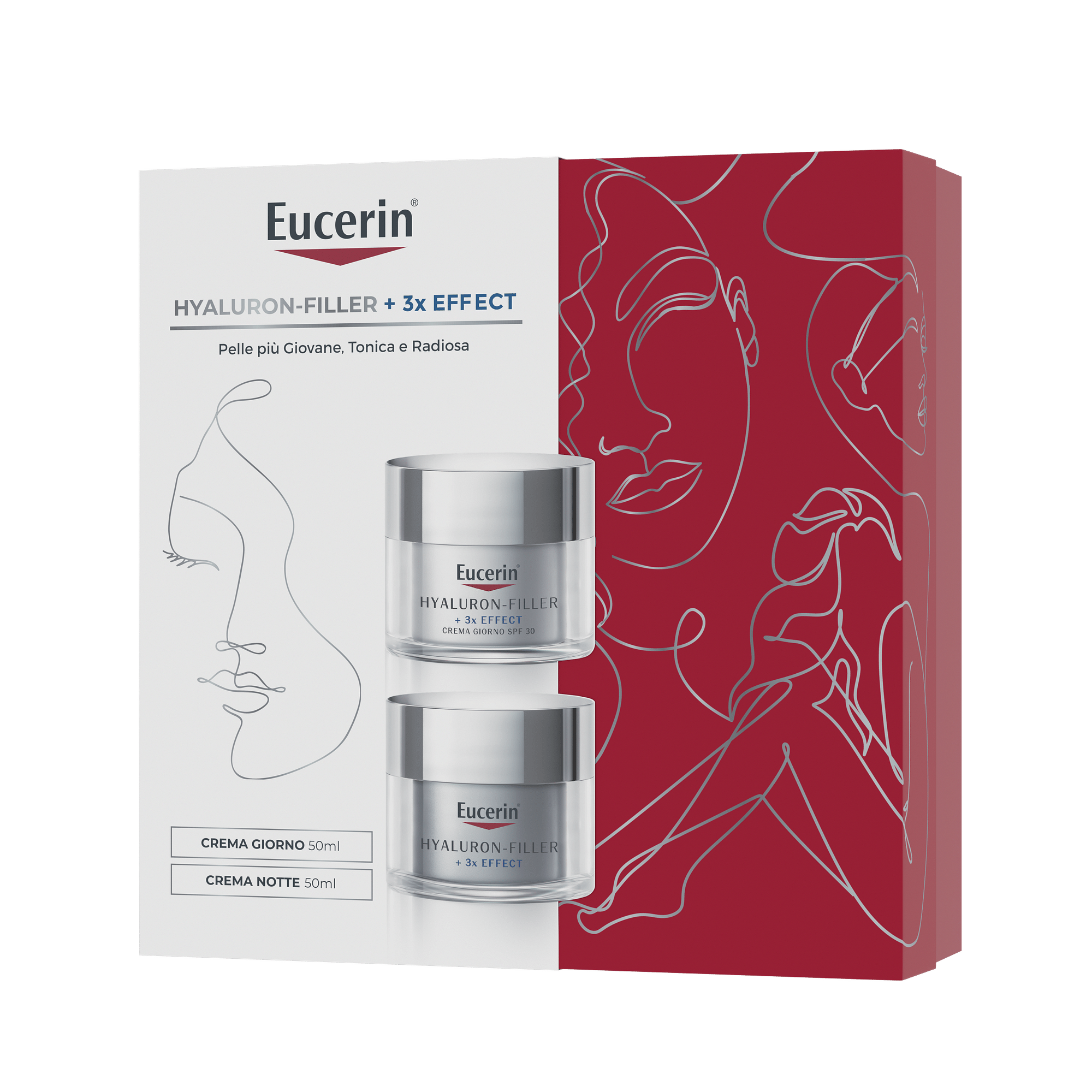 Eucerin Anti Age Xmas Pack Hyfi Giorno Notte 2024 1 Hyaluron Filler Crema Notte 50 Ml + 1 Hyaluron Filler Giorno Spf30 50 Ml