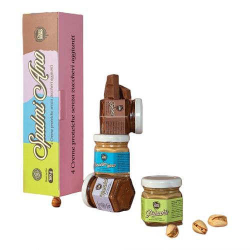 Choco Zero Spalmiamo Kit Creme Proteiche 4 Pezzi Da 40 G