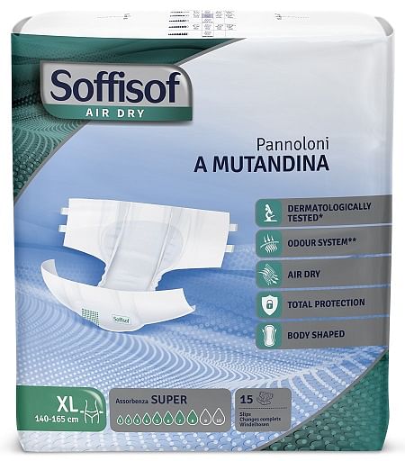 S.I.L.C.  Pannolino Mutandina Air Dry Soffisof Super Xl 15 Pezzi