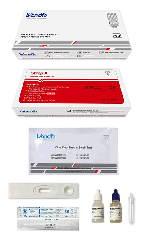 Test One Step Strep A Determinazione Qualitativa Antigeni Streptococco A In Tampone Faringeo Autodiagnostico Wondfo