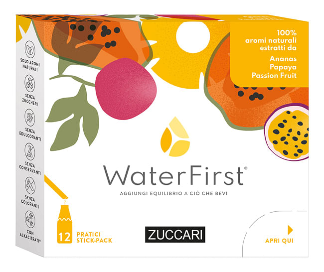 Water First Ananas Papaya Passion Fruit 12 Stick Pack
