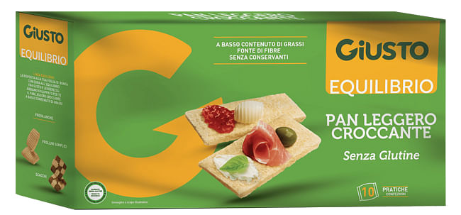 Giusto Equilibrio Senza Glutine Pan Leggero Croccante 250 G