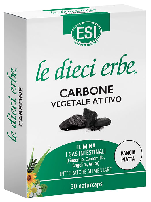 Esi Le Dieci Erbe Carbone Vegetale Attivo 30 Naturcaps