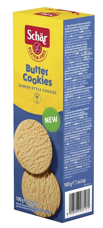 Schar Butter Cookies Biscotti Di Pastafrolla 3 Porzioni Da 33 G