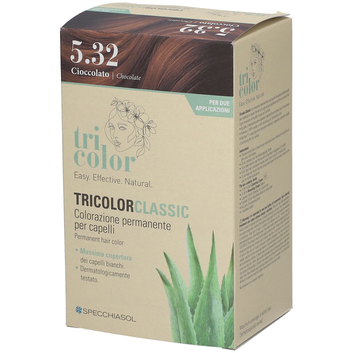 Tricolor Classic 5,32 Cioccolato 2 Tubi 50 Ml + 2 Shaker 50 Ml + 4 Bustine 8 Ml
