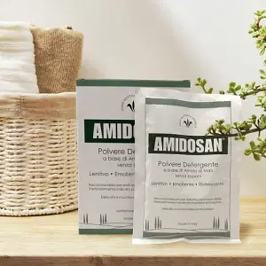 Amidosan Polvere Detergente Lenitiva Emolliente Rinfrescante 14 Buste 40 G